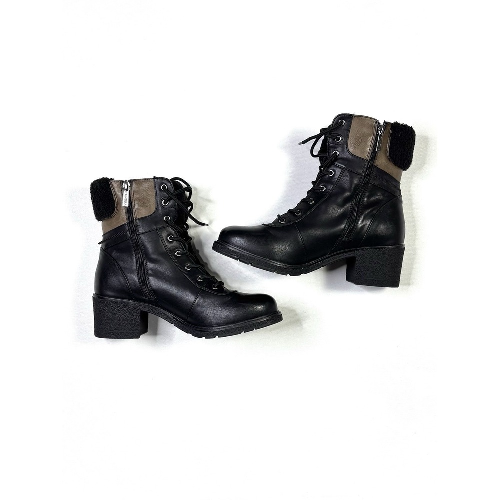 Tundra Boots Women's 10M Catharine Black Sherpa Zip